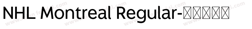NHL Montreal Regular字体转换